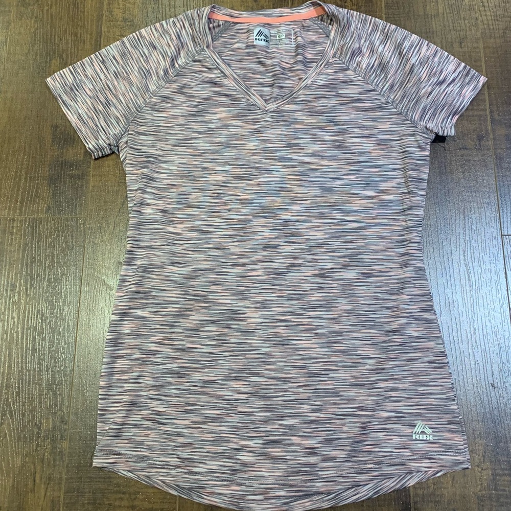 RBX X-Dri Workout 🏋️‍♀️ Tee Pink & Grey - Picture 3 of 7